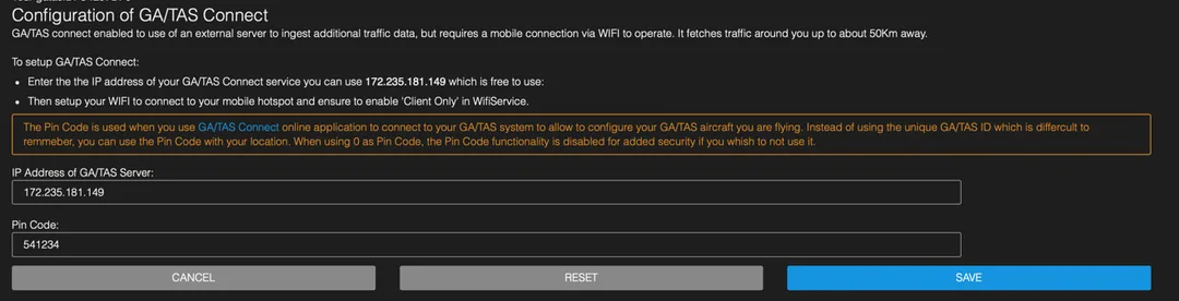 Gatas Connect Configuration