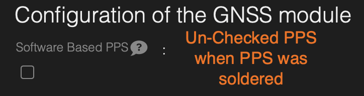 Uncheck PPS on the L76B Module